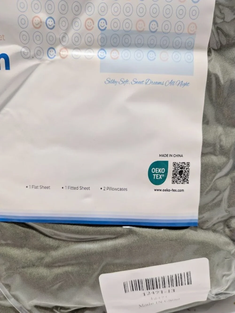 NWT Loyalberry Cooling Twin Sheet Set Gray Deep Pocket Bedding